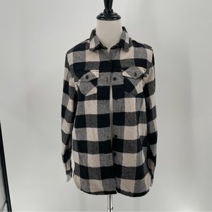 Burnside Woman’s Black/White Checkered Top